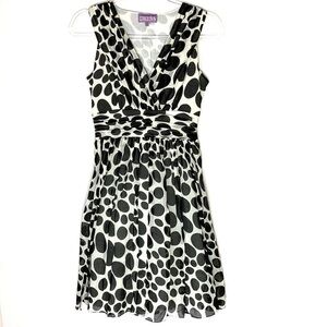 Vivienne Tam polka dot silk blend sleeveless dress